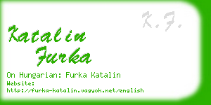 katalin furka business card